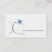 Carte de visite d'aquarelle d'encre de Sumi (Dos)