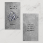 Carte de visite d'aquarelle des outils Salon (Devant / Derrière)