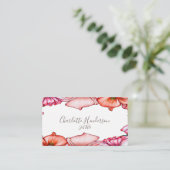 Carte de visite d'aquarelle des pépites (Debout devant)