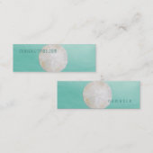 Carte de visite d'aquarelle du dollar de sable (Devant / Derrière)