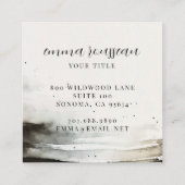 Carte de visite d'aquarelle Ethereal Abstrait (Dos)