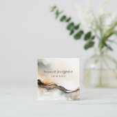 Carte de visite d'aquarelle Ethereal Abstrait (Debout devant)