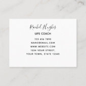 Carte de visite d'aquarelle Floral (Dos)