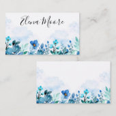 Carte de visite d'aquarelle florale (Devant / Derrière)