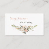 Carte de visite d'aquarelle florale simple (Devant)