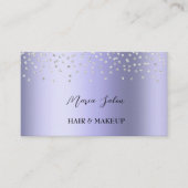 Carte de visite d'aquarelle foncé violet (Devant)