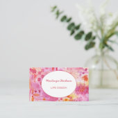 Carte de visite d'aquarelle géométrique Abstrait m (Debout devant)