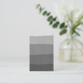 Carte de visite d'aquarelle gris noir (Debout devant)