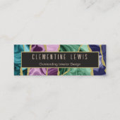 Carte de visite d'aquarelle Mini Peacock (Devant)