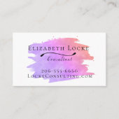 Carte de visite d'aquarelle moderne (Devant)