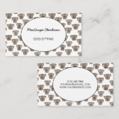 Carte de visite d'aquarelle pour chien ou animal d (Devant / Derrière)