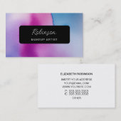 Carte de visite d'aquarelle relaxant (Devant / Derrière)