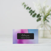 Carte de visite d'aquarelle relaxant (Debout devant)