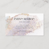 Carte de visite d'aquarelle Shimmer (Dos)