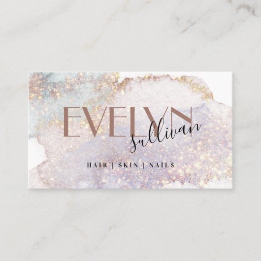 Carte de visite d'aquarelle Shimmer (Devant)