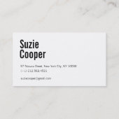 Carte de visite d'aquarelle vert moderne professio (Dos)