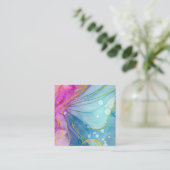 Carte de visite d'aquarelle vide (Debout devant)