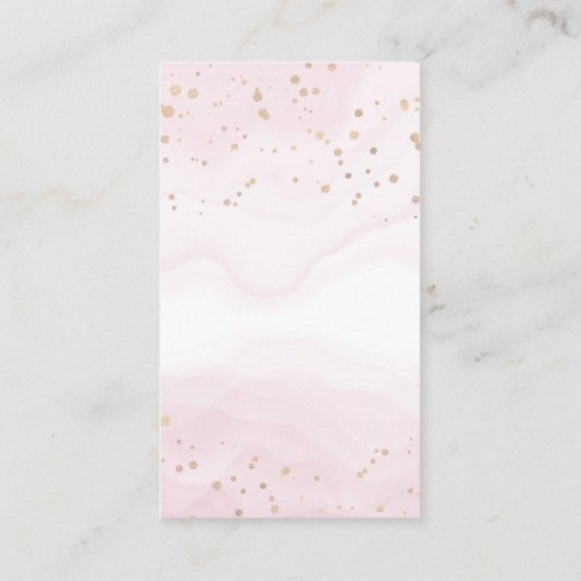 Carte de visite d'aquarelle vide (Dos)