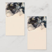 Carte de visite d'aquarelle vide (Devant / Derrière)