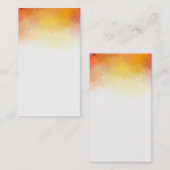 Carte de visite d'aquarelle vide (Devant / Derrière)