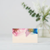 Carte de visite d'aquarelle vide (Debout devant)