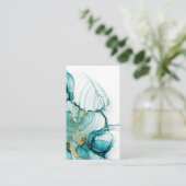 Carte de visite d'aquarelle vide (Debout devant)