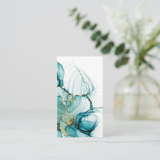 Carte de visite d'aquarelle vide (Debout devant)