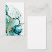 Carte de visite d'aquarelle vide (Devant / Derrière)