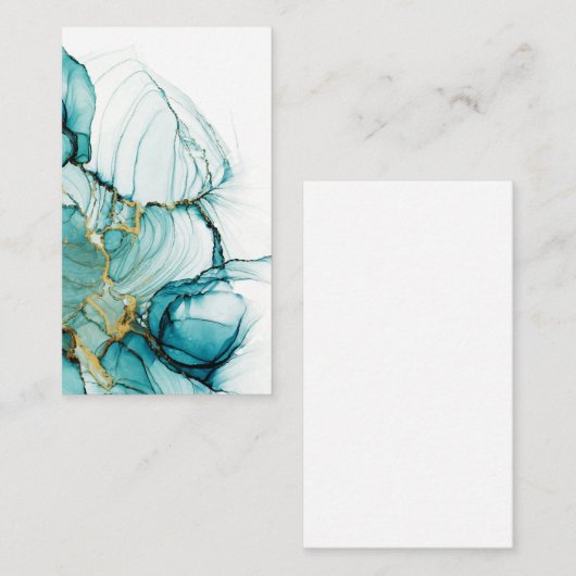 Carte de visite d'aquarelle vide (Devant / Derrière)