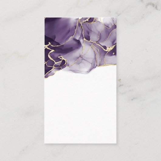 Carte de visite d'aquarelle vide (Dos)