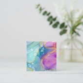 Carte de visite d'aquarelle vide (Debout devant)