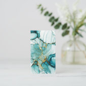 Carte de visite d'aquarelle vide (Debout devant)