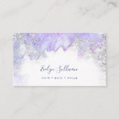 carte de visite d'aquarelle violet (Devant)