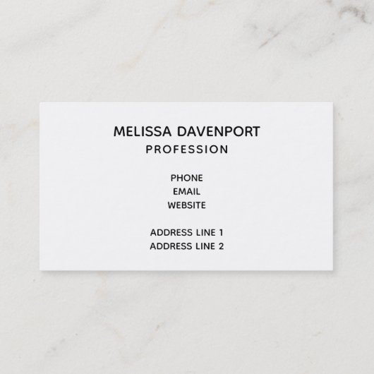 Carte de visite d'aquarelle violet (Dos)