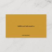 Carte de visite d'aquarium modifiable (Dos)