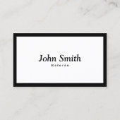 Carte de visite d'arbitre à la frontière noire (Devant)