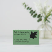 Carte de visite d'arboriste (Debout devant)