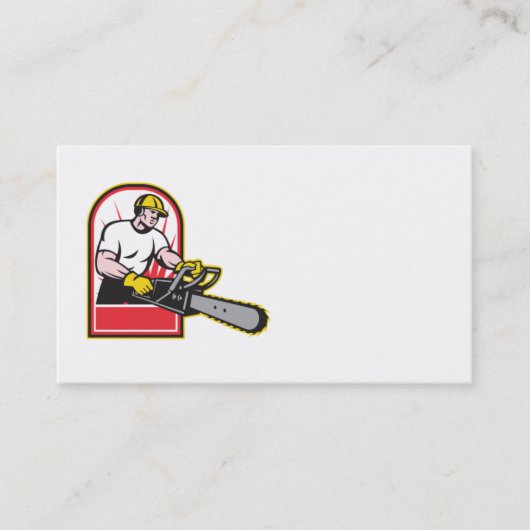 carte de visite d'arboriste de pruner de trimmer (Devant)