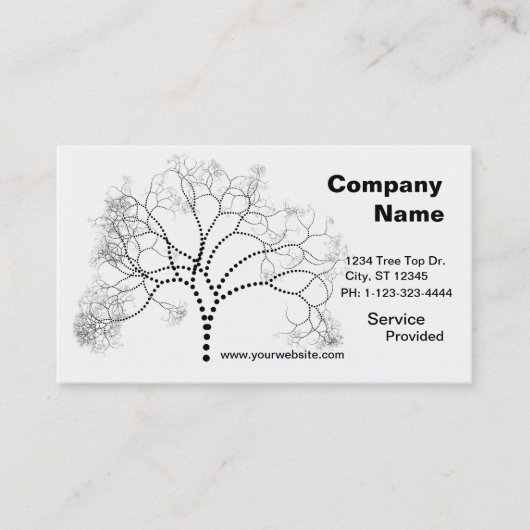 Carte de visite d'arbre (Devant)