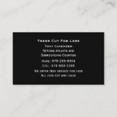 Carte de visite d'arbre (Dos)