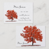 Carte de visite d'arbre (Devant / Derrière)