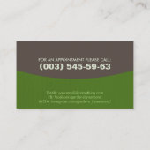 Carte de visite d'arbre Carré géométrique (Dos)