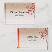 Carte de visite d'arbre de bouleau (Devant / Derrière)