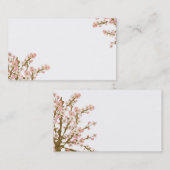 Carte de visite d'arbre de fleurs de cerisier (Devant / Derrière)