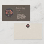 Carte de visite d'arbre de guérison holistique (Devant / Derrière)