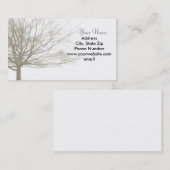 Carte de visite d'arbre de nostalgie (Devant / Derrière)