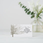 Carte de visite d'arbre de nostalgie (Debout devant)