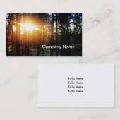 Carte de visite d'arbre de Sun (Devant / Derrière)