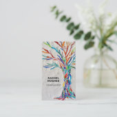 Carte de visite d'arbre généalogique (Debout devant)