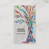 Carte de visite d'arbre généalogique (Devant)